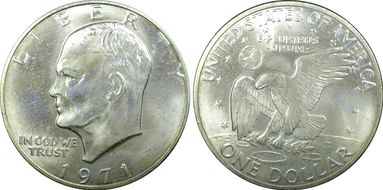 1971-S $1 Silver MS66