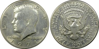 1971-D 50C AU58