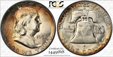 1952-S 50C MS63+