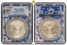 (1908)34 $1 LM-465 Cld. Conn. MS64