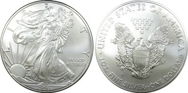 2011-S $1 Silver Eagle 25th Anniversary Set First Strike MS69