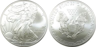 2011 $1 Silver Eagle 25th Anniversary Set First Strike MS69