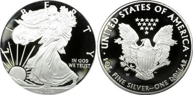 2011-W $1 Silver Eagle 25th Anniversary Set First Strike PR69DCAM