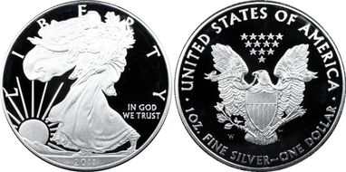2011-W $1 Silver Eagle 25th Anniversary Set First Strike PR69DCAM