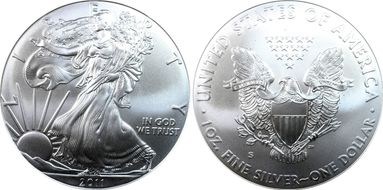 2011-S $1 Silver Eagle 25th Anniversary Set First Strike MS69