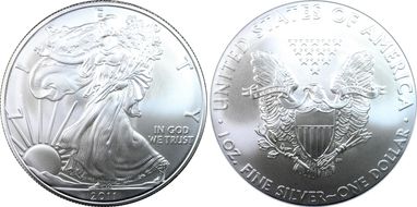 2011 $1 Silver Eagle 25th Anniversary Set First Strike MS70