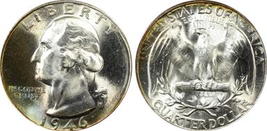 1946-S 25C MS67