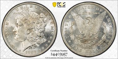 1883-O $1 VAM 4, O/O MS64