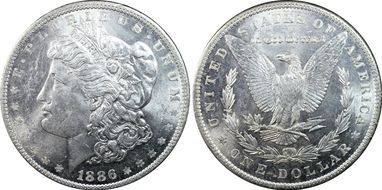 1886 $1 MS61