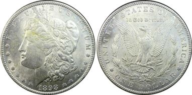 1898 $1 AU58