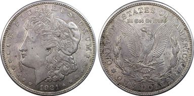 1921 $1 Morgan AU53