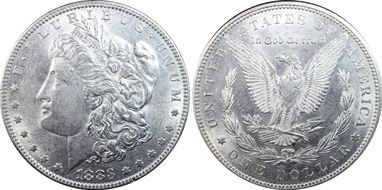 1883 $1 AU53