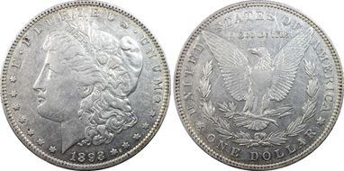 1893 $1 VAM 4, Doubled Stars N1