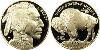 2006-W $50 American Buffalo  .9999 Fine Gold First Strike PR69DCAM