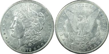 1879-O $1 VAM 4 O/Horizontal O AU55