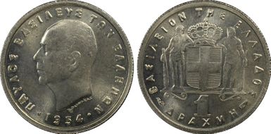 1954 Drachma KM-81 MS66