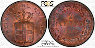 1832 2 Lep MS66RB