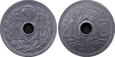 1945 20C Gad-324 F-155 MS64