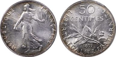 1897 50C Gad-420 F-190 MS65+