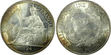 1924-A Piastre Lec-300 MS64+