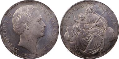 1869 Thaler Madonna MS65+