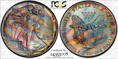 1987 $1 Silver Eagle MS67