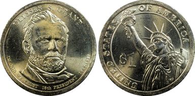 2011-P $1 Dbld Edge Let., Overlap Grant, Position B MS65