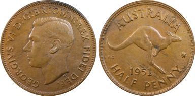 1951(p) 1/2D KM-42  w/ Dot MS63BN