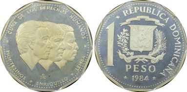 1984-Mo Peso KM-63.1a Ag PR66DCAM