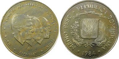 1984-Mo 1/2 P Human Rights CuNi PR66