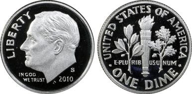 2010-S 10C Silver PR69DCAM