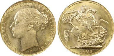 1883-M Sov St. George MS62