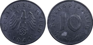1943-G 10 Pfg J-371 MS62