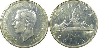 1947 S$1 Blunt 7 MS61
