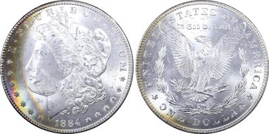 1884 $1 MS64