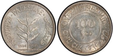 1934 100 Mil AU58