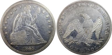 1845 $1 XF45