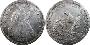 1859-S $1 N1