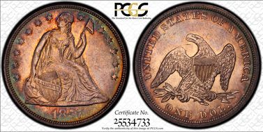 1857 $1 MS63