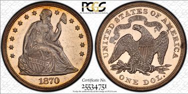 1870 $1 MS61