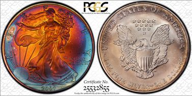 2007 $1 Silver Eagle MS68