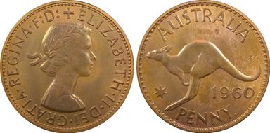 1960 Y. (p) 1D PR66RB