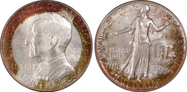 1936 50C Lynchburg MS67+