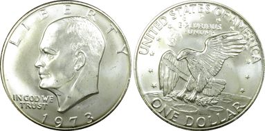 1973-S $1 Silver MS66