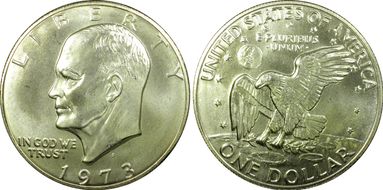 1973-S $1 Silver MS66