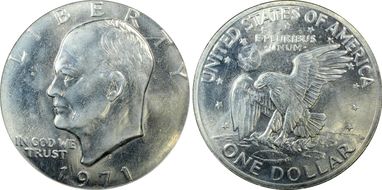 1971-S $1 Silver MS64
