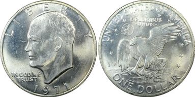 1971-S $1 Silver MS64
