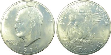 1971-S $1 Silver MS65