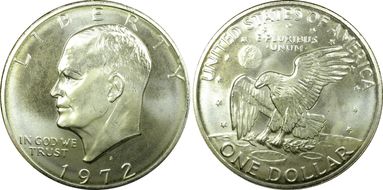 1972-S $1 Silver MS67