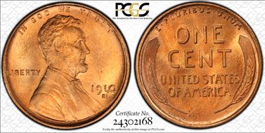 1910-S 1C MS66+ RD